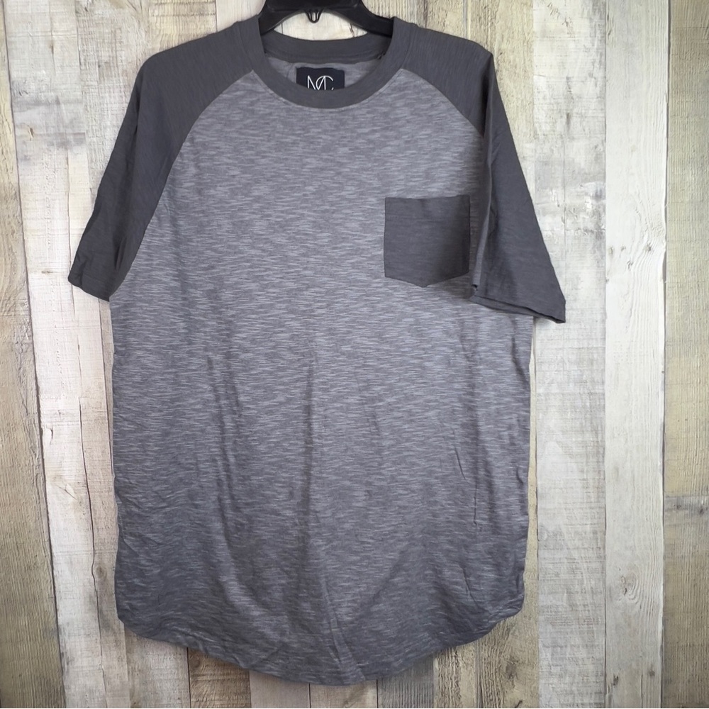 Modern Culture Size XL Gray Short Sleeve Crewneck 1 Pocket T-Shirt
